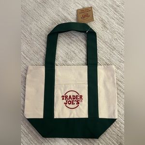 Green Trader Joe’s Mini Canvas Tote